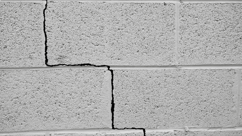 Stair-step cracks on foundation wall