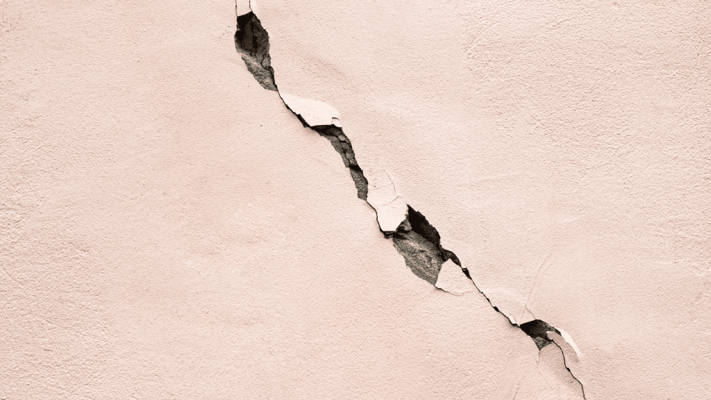 cracks on the wall