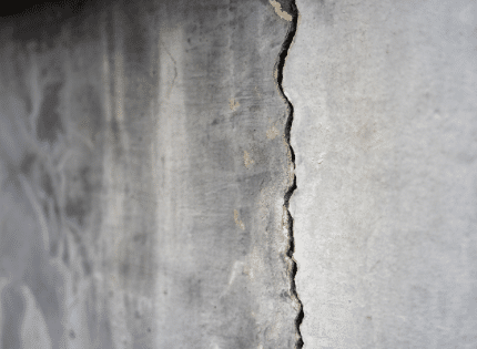 vertical wall crack