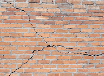 Crack in foundation wall