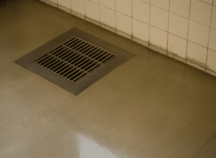 Floor drain in basement
